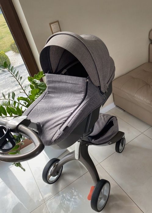 Wózek Stokke Xplory gondola spacerówka 2w1 dodatki