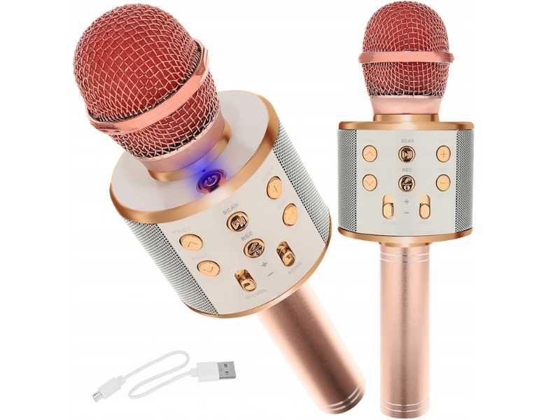 Mikrofon Bezprzewodowy Karaoke Bluetooth Głośnik