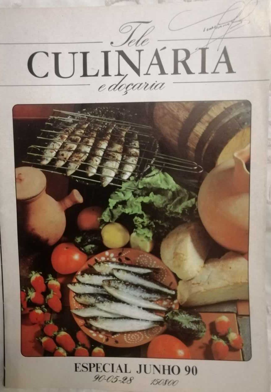 Tele Culinária e Doçaria - 7 revistas com 30 anos - 1990 -92  LOTE 3