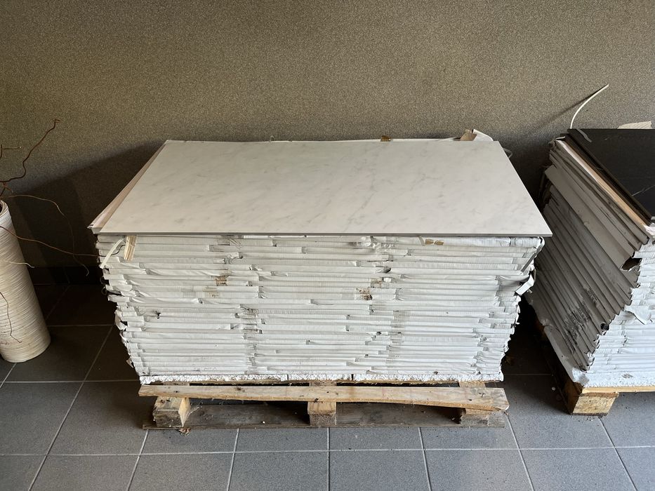 Gres szkliwiony 120x60 – biały 5,76m2– NOWY – 60zł/m2