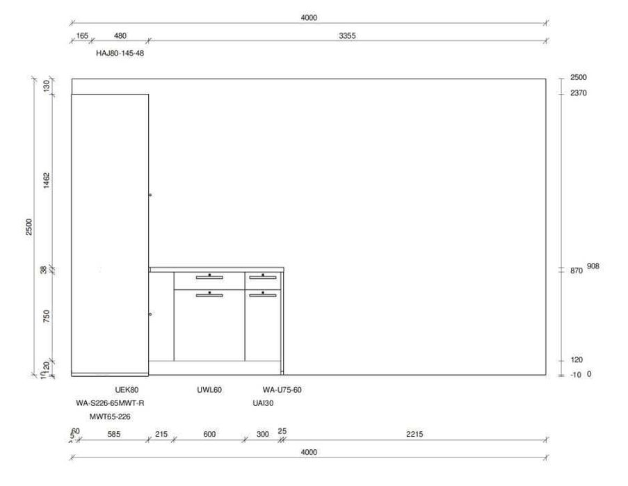 Meble Nolte z ekspozycji (pralnia)