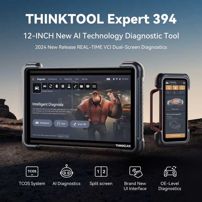 Автосканер Thinkcar Thinktool Expert 394 з підтримкою ШІ Житомир