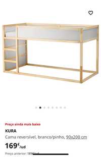 Cama criança KURA IKEA