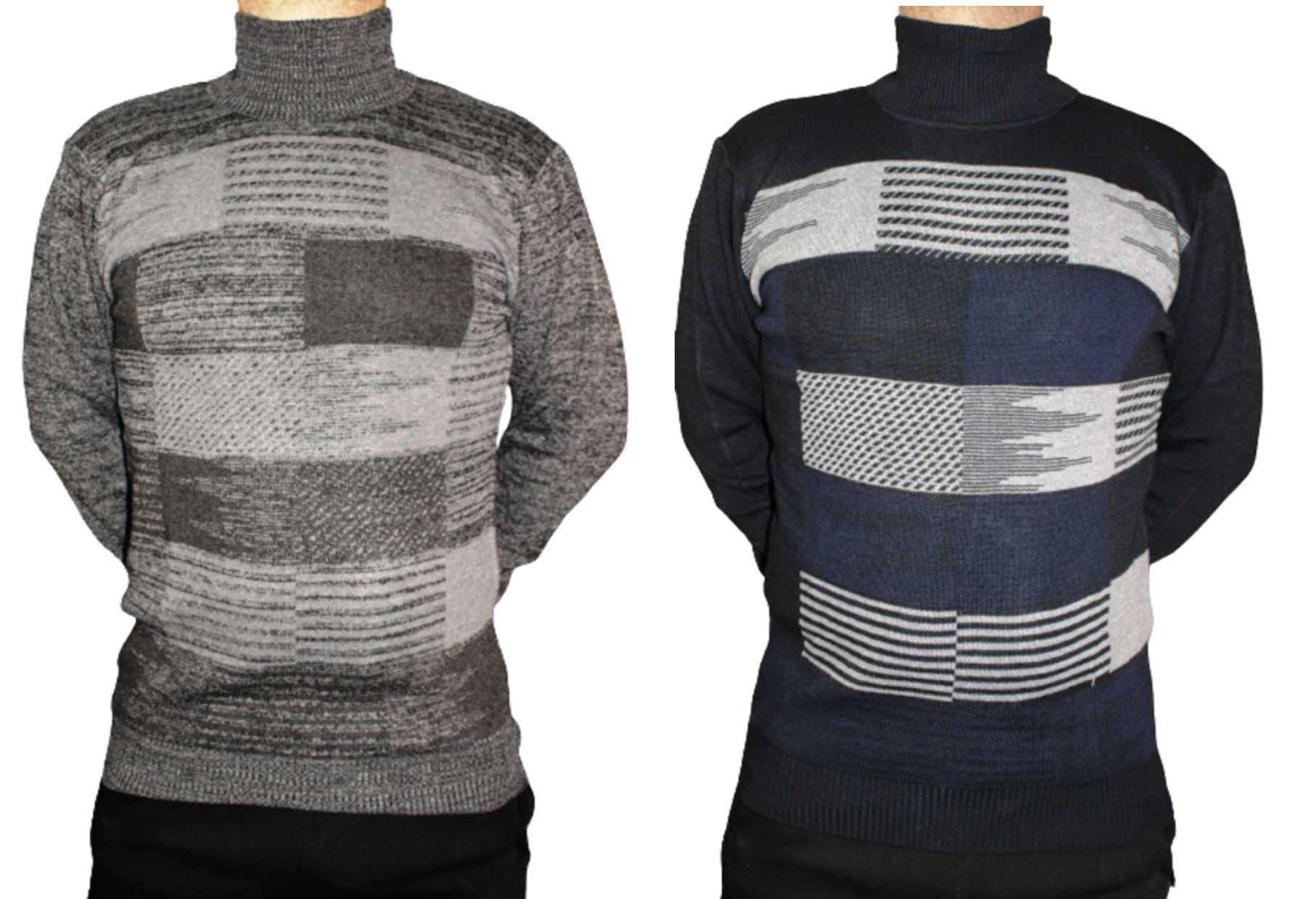 Sweter męski mix wzorów rozmiary od L do 4XL WIELKA WYPRZEDAŻ
