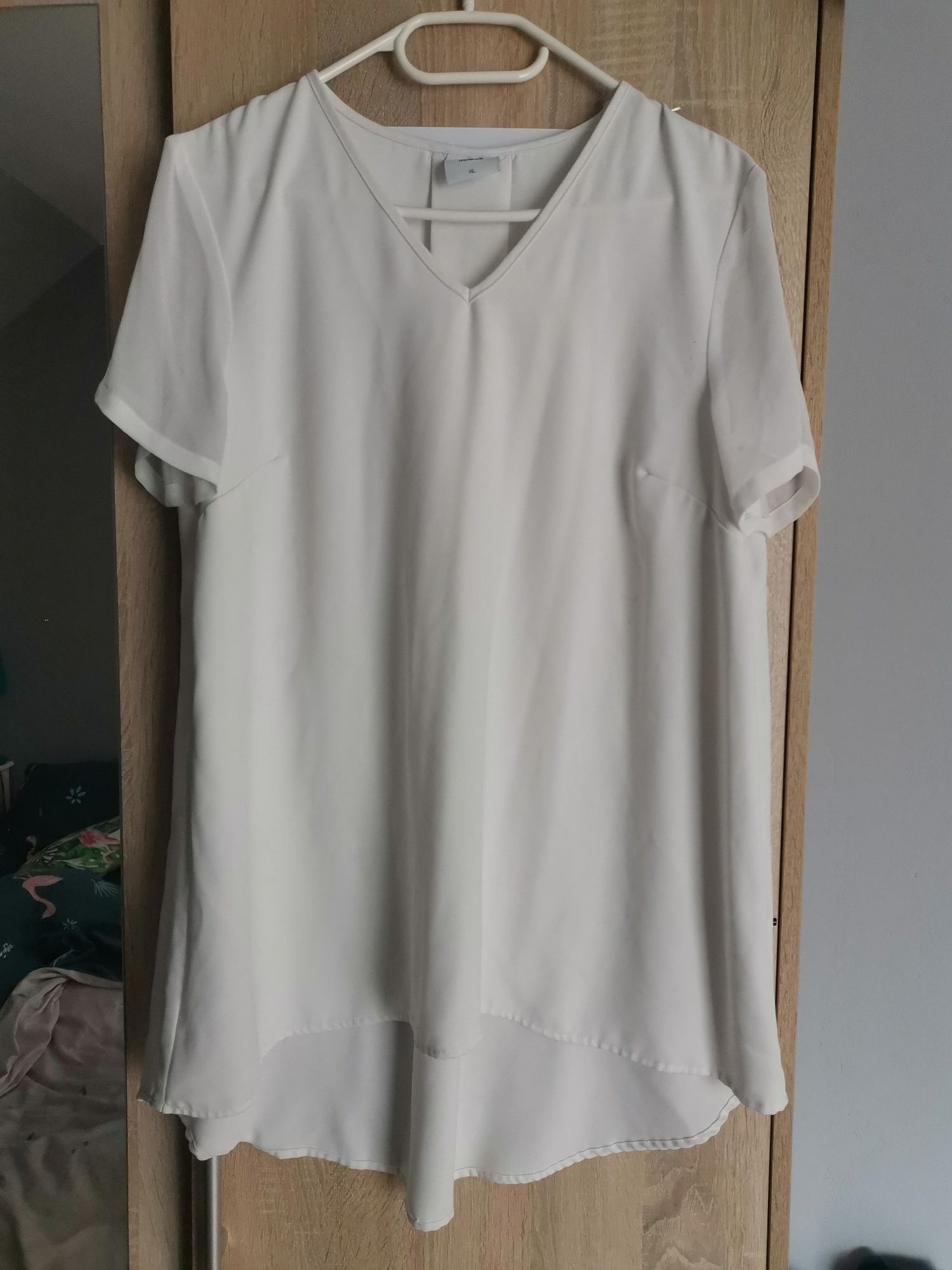 Elegancka biała bluzka ciążowa mamalicious XL