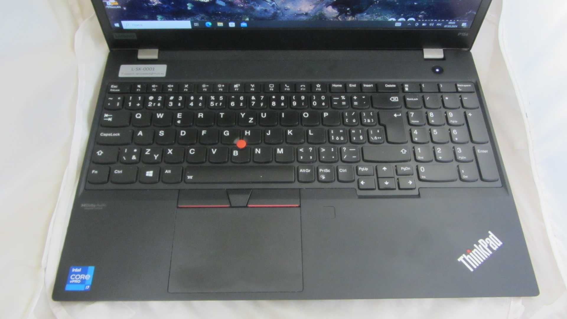Ноутбук Lenovo ThinkPad P15s Gen 2 Core i7 16Gb/512Gb SSD,4gb video