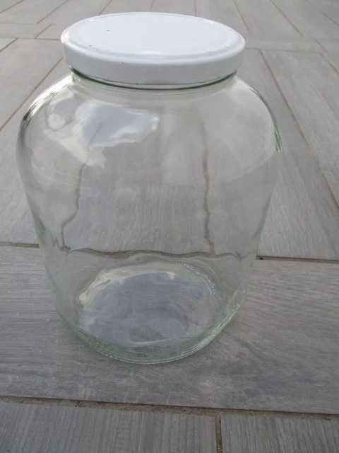 Frasco de vidro grande com tampa [23 cm/ 2,65L]