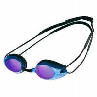 Okulary pływackie dla dorosłych na basen Arena Tracks Mirror Black Blu