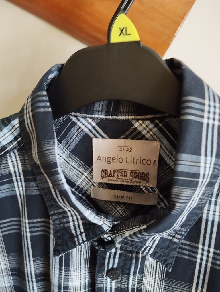 Koszula męska z krótkim rękawem C&A rozmiar L / XL
