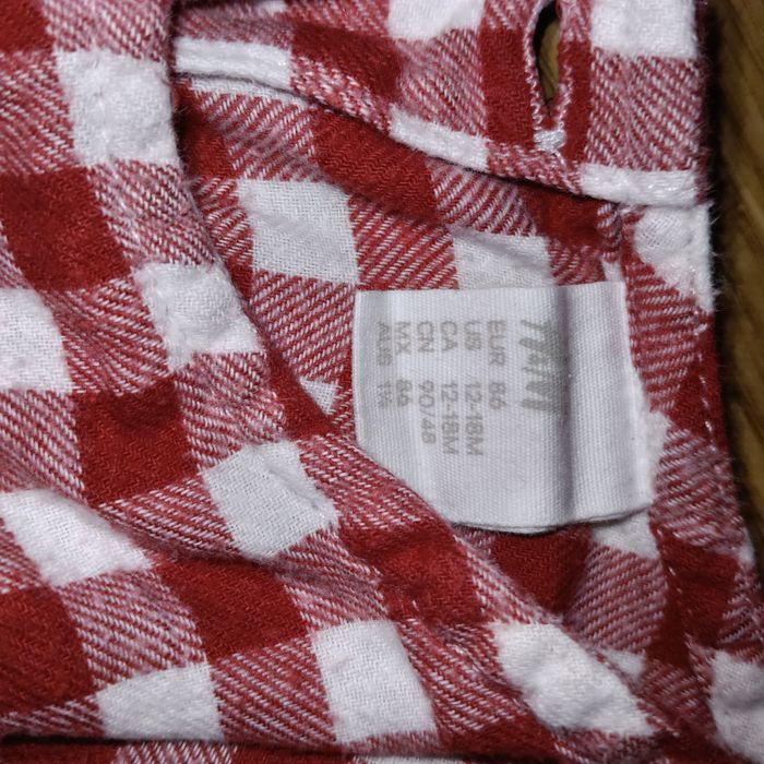 Sukienka na święta w kratę  r.86h&m i kamizelka misiowa