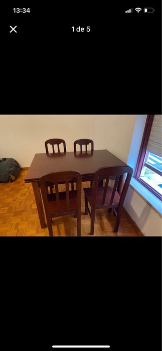 Vendo Mesa- 4 cadeiras