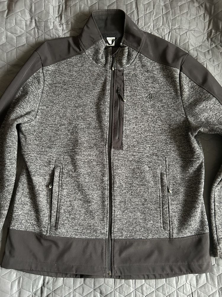 Kurtka męska 4F softshell/wełna