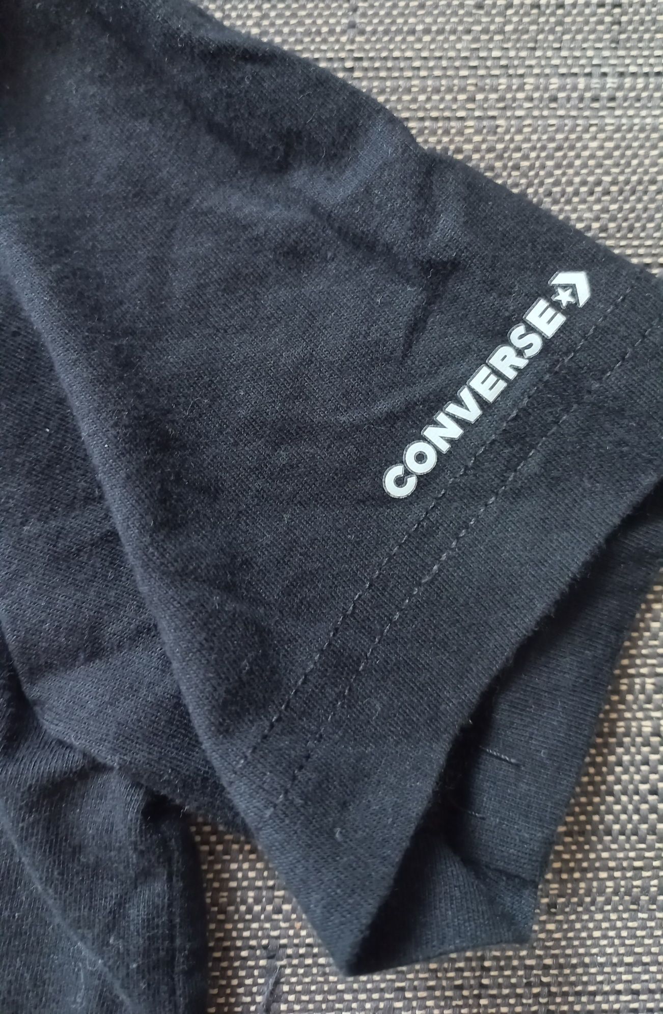 Bluzka T-shirt czarna chłopięca Converse 5lat