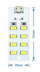 Źródło światła LED SMD na micro USB płaska żarówka