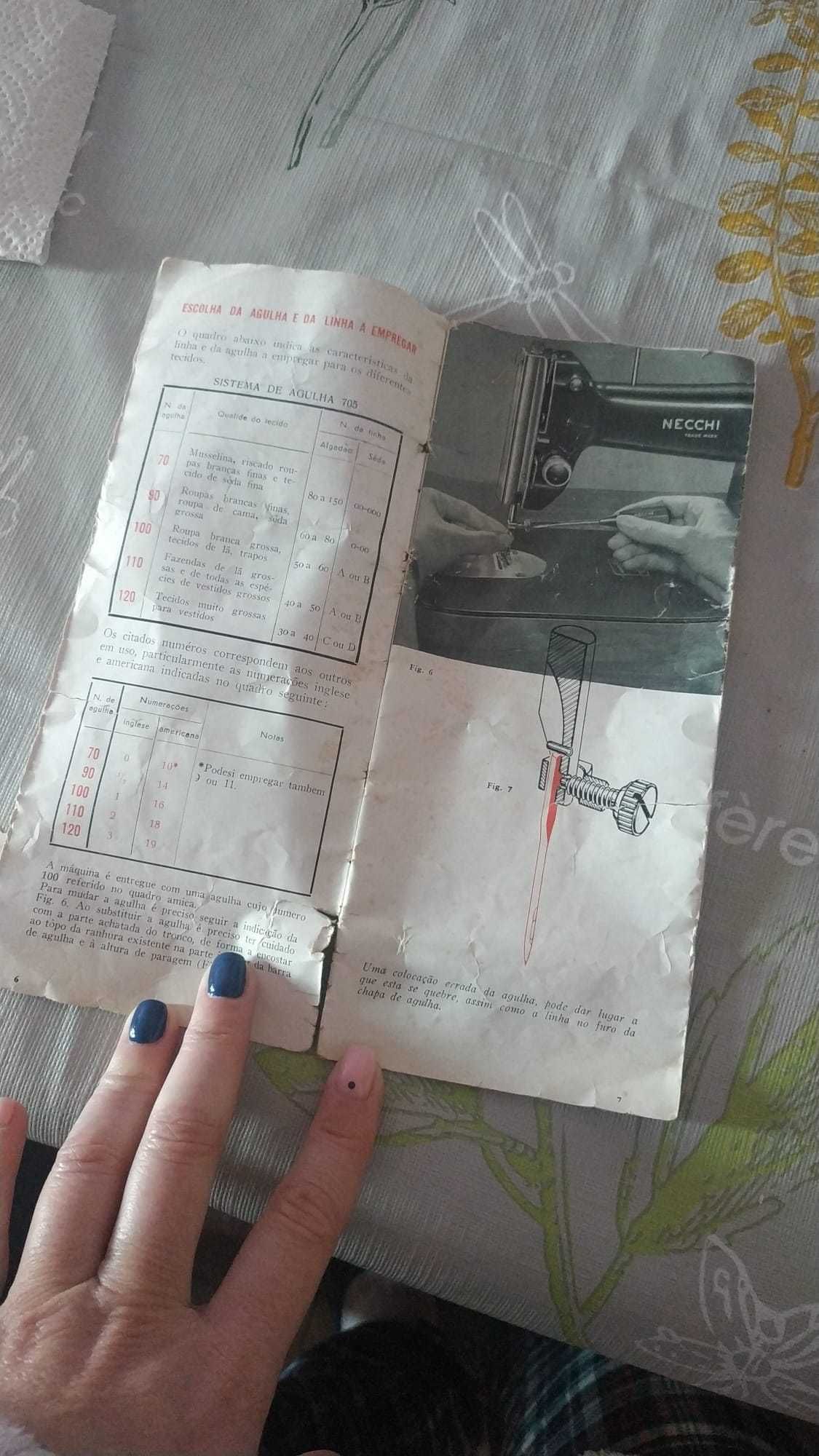 Máquina coser antiga - Necchi Bf Nova