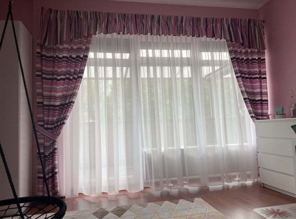 Zasłony, lambrekin kpl. długość 360 cm