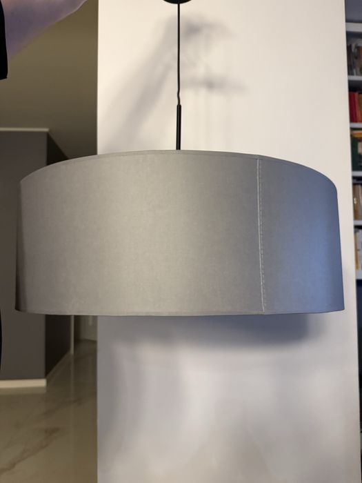 Lampa sufitowa klosz w kolorze  szarym