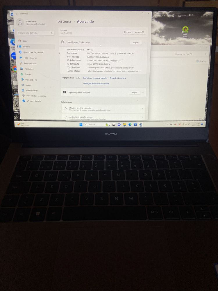 Hauwei matebook 14 / 8GRAM