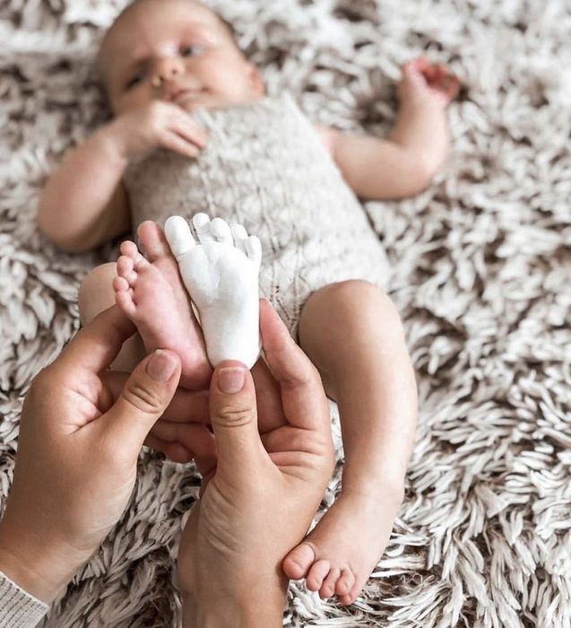 Набір для 3D зліпку ручки або ніжки малюка. Набір для дитячого зліпку