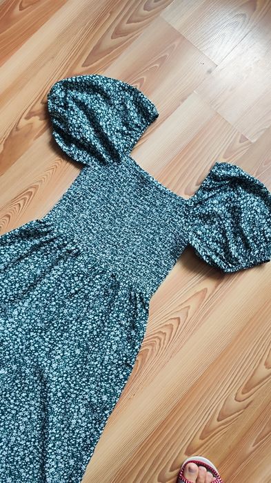 Kombinezon długie szerokie spodnie szerokie nogawki Ala sukienka XS