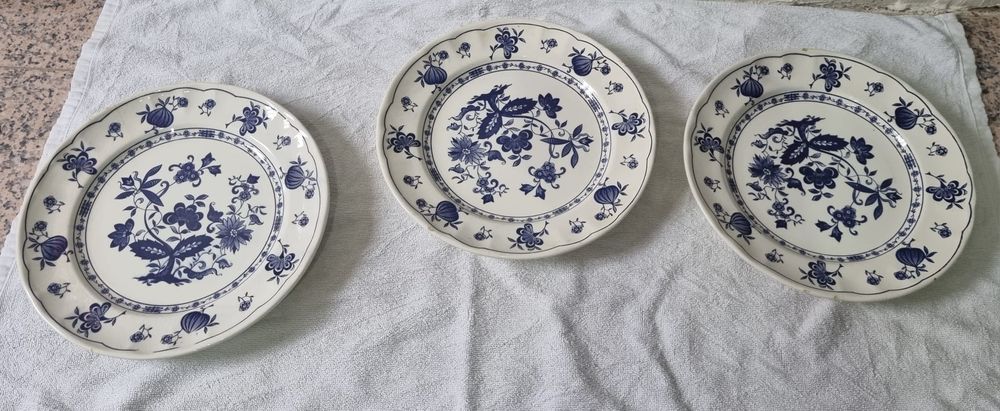 Conjunto de 3 pratos decorativos italianos
