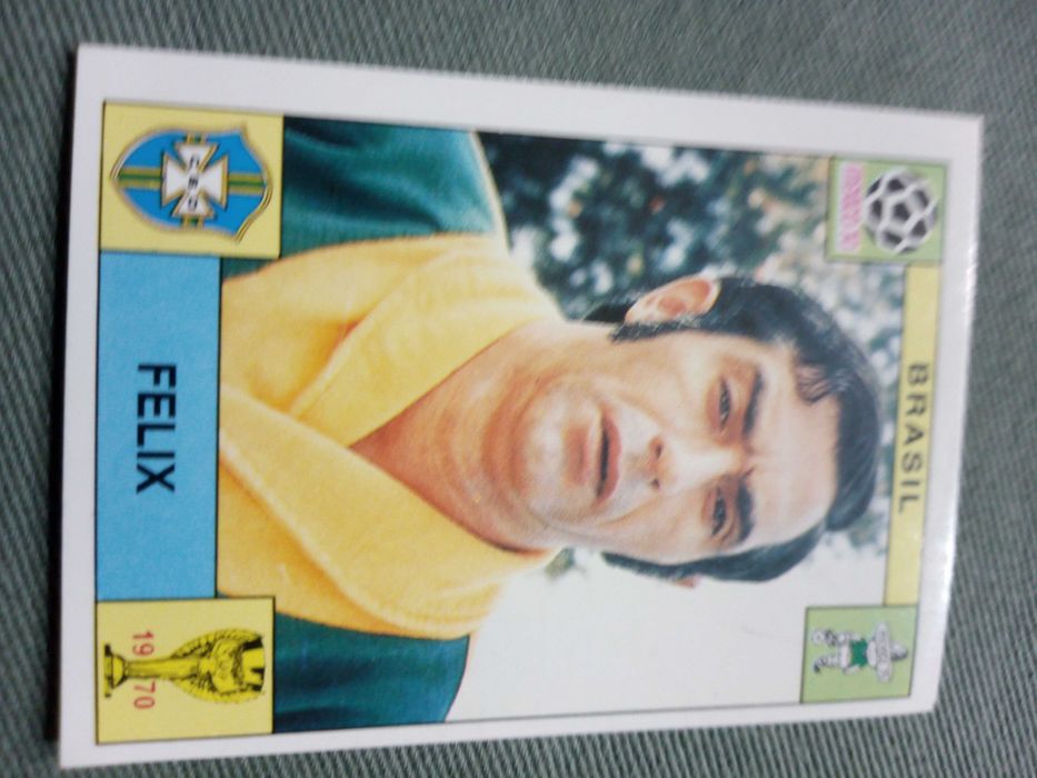 Cromo Panini World Cup Story de Félix no Mundial de 70