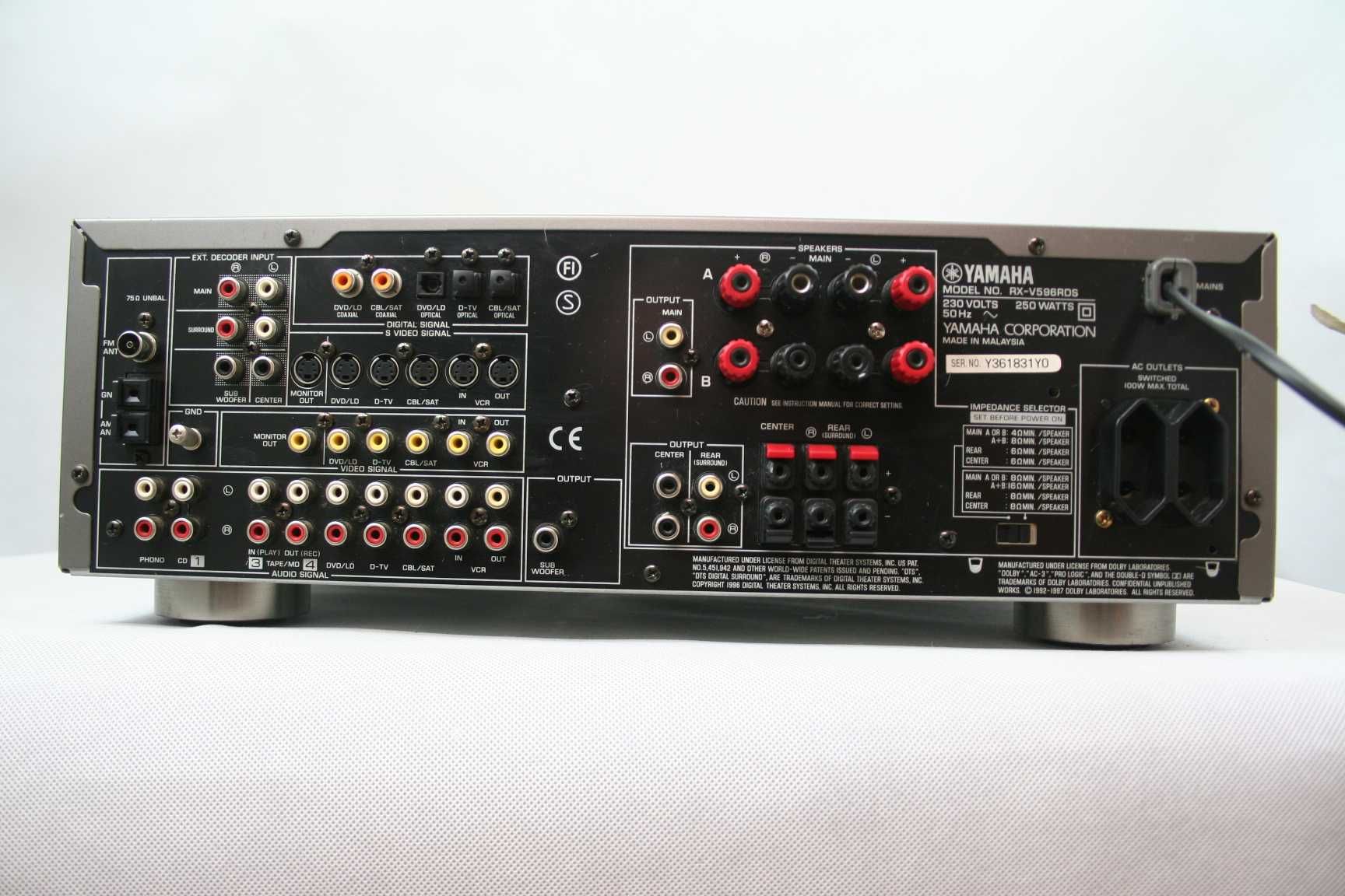 Amplituner YAMAHA RX-V596RDS |5x105W|DTS|PILOT