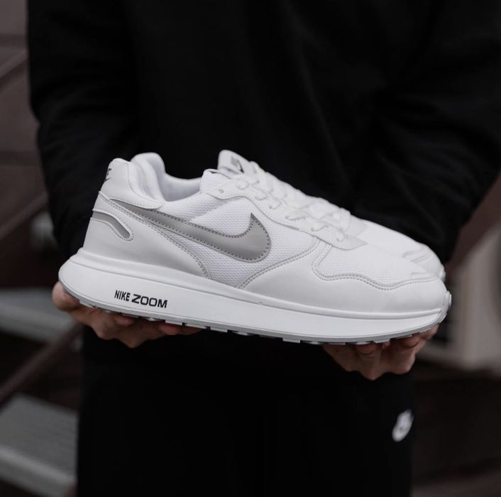 Стильні білі кросівки Підліткові Чоловічі Nike мужские белые