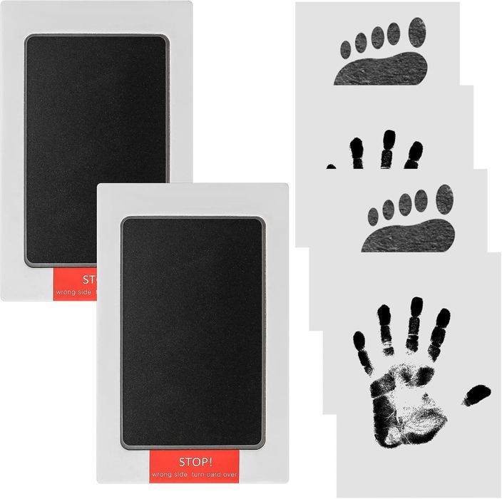 Odcisk Rąk Stópek Dziecka Pamiątka Podkładka Tusz Niebrudzący Zestaw