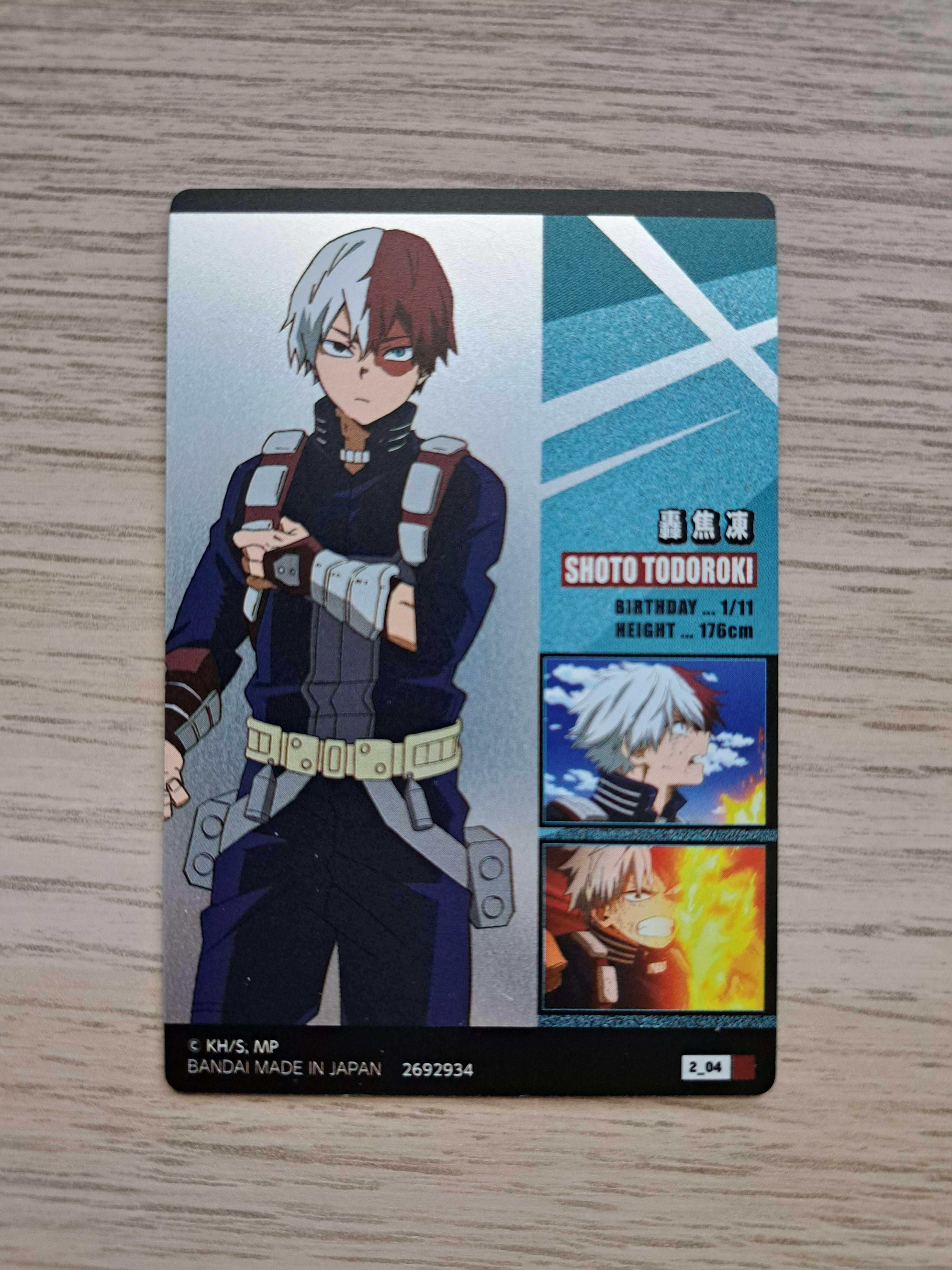 Karta Kolekcjonerska Shoto Todoroki My Hero Academia