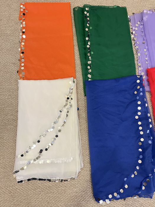 Véu de varias cores