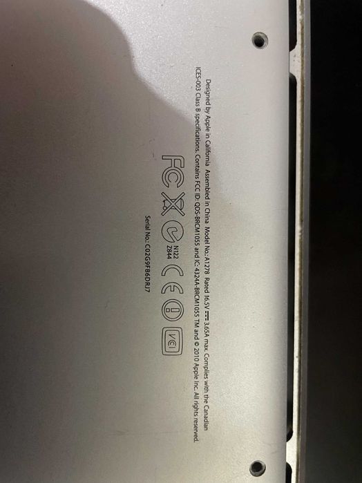 MACBOOK PRO 2010