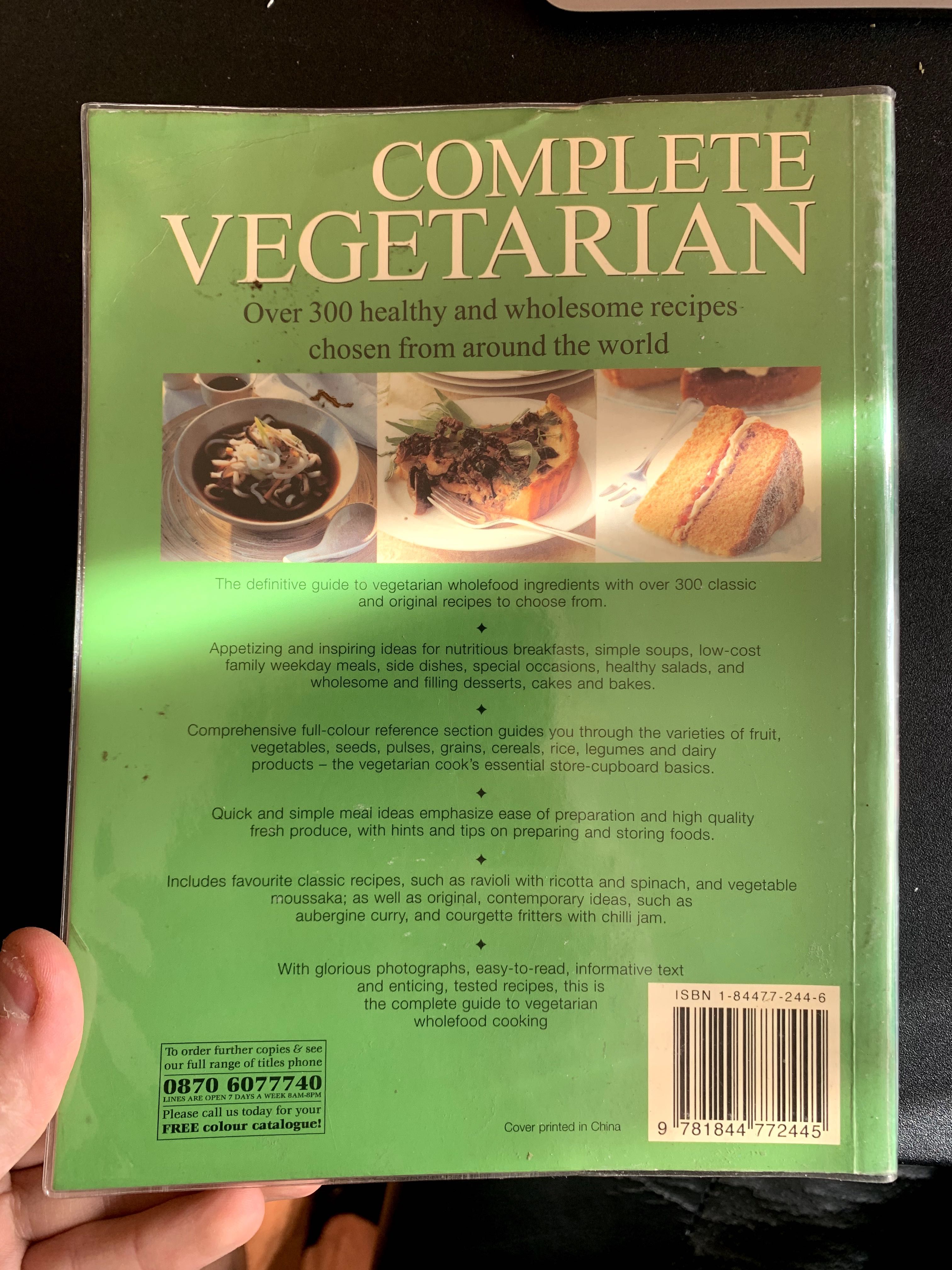 Complete Vegetarian - Recipe book