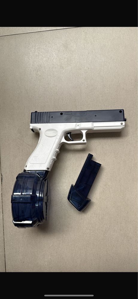 Водяний пістолет Glock електричний акумуляторний, Синій, Рожевий