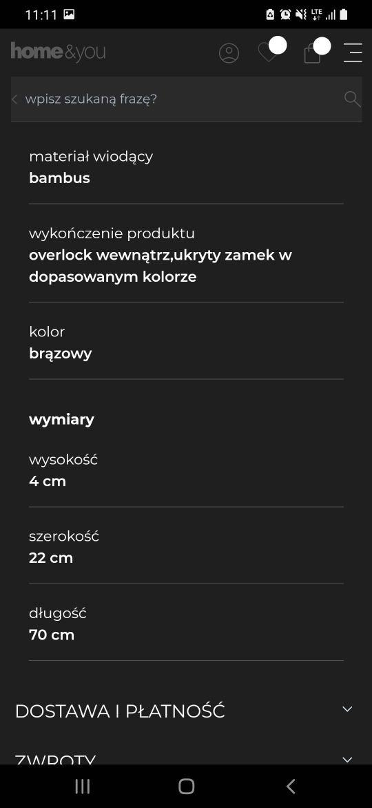 Półka na wannę Home and You - Nowa