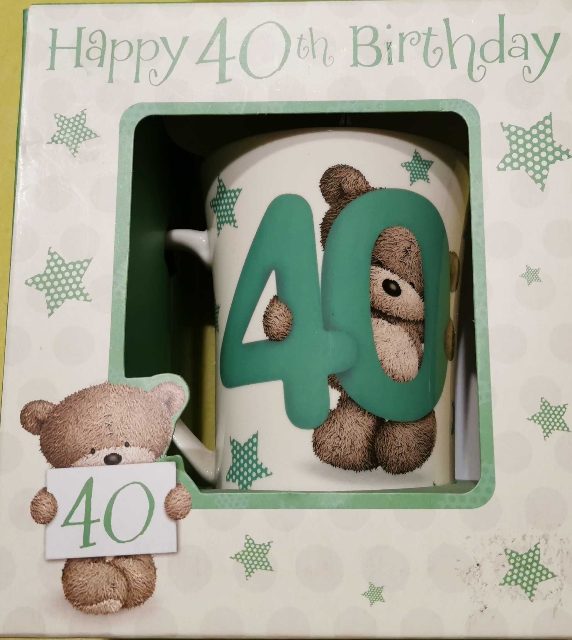 KUBEK urodzinowy "40" firma HUGS