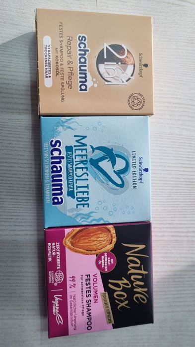 Твердий шампунь Nature Box 85г.