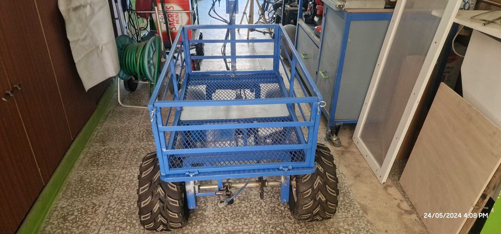 Carrinho elétrico para pesca de praia