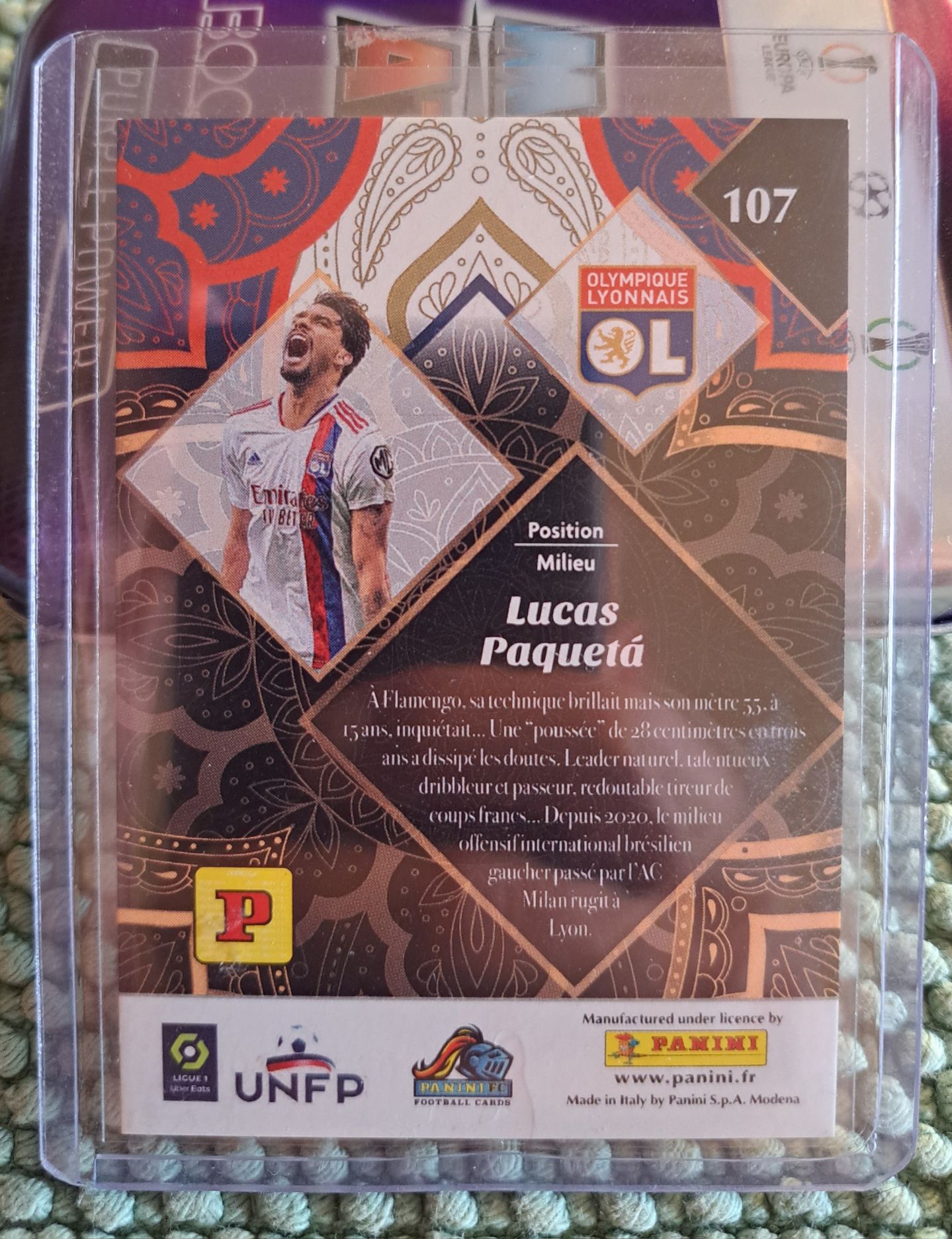 Carta numerada topps