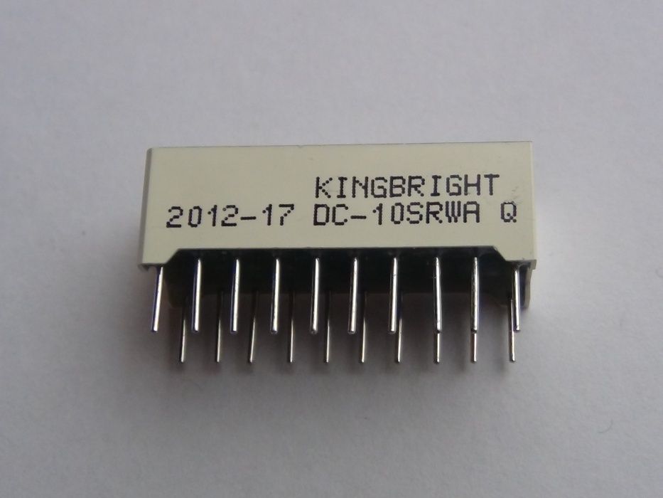 LED индикатор сегментный RED DC-10SRWA