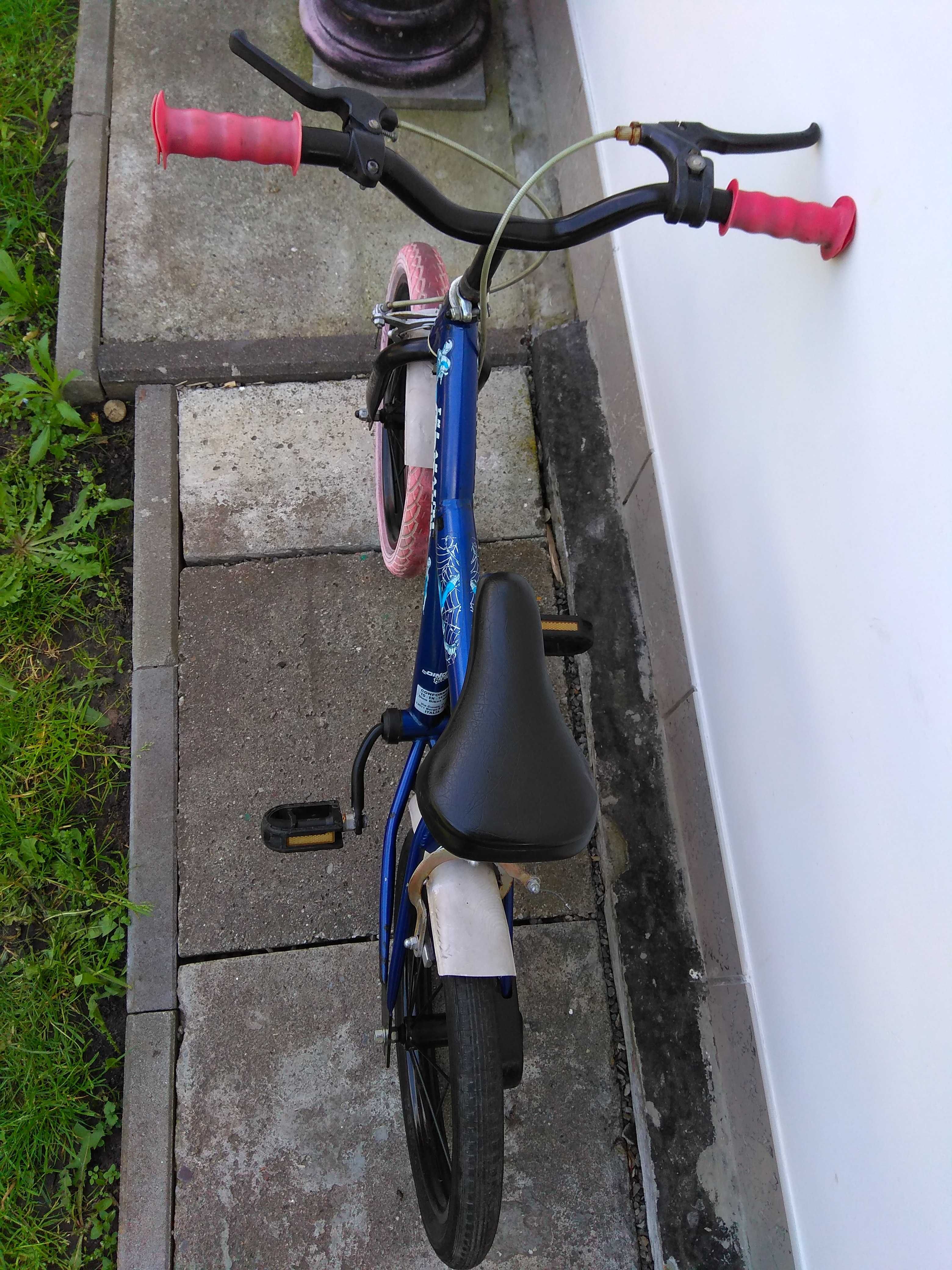 Rower dziecięcy BMX Spiderman koła 16 cali 16"