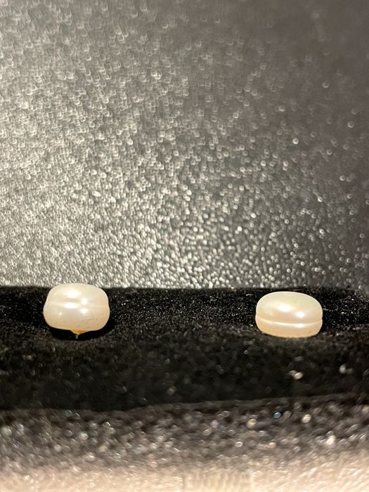 Kolczyki z prawdziwymi perłami 6 mm | Złote