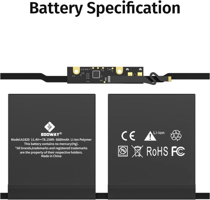 Bateria dla MacBook Pro 15" A1820 A1707 11.4V 76.15Wh