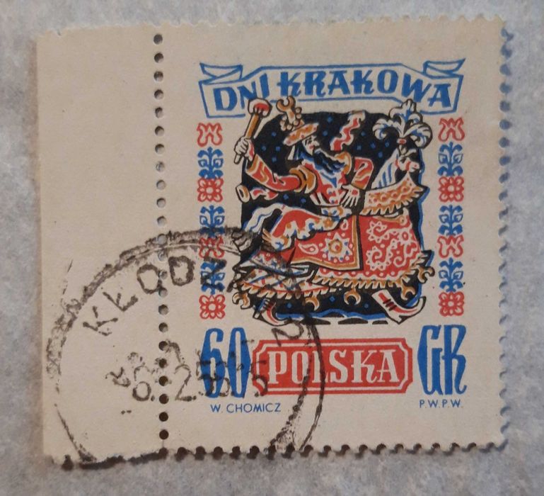 Znaczek pocztowy Fi 777. Kasowany. 1955 rok.