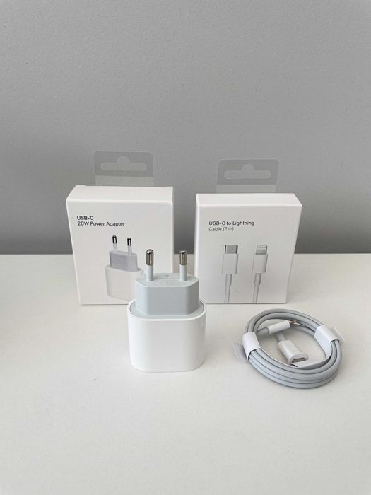 Zestaw iPhone: Ładowarka do Apple + Kabel Lightning | NOWE