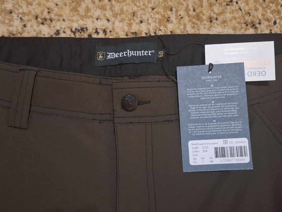 Spodnie Deerhunter Northward Trousers 3125 Bark Green