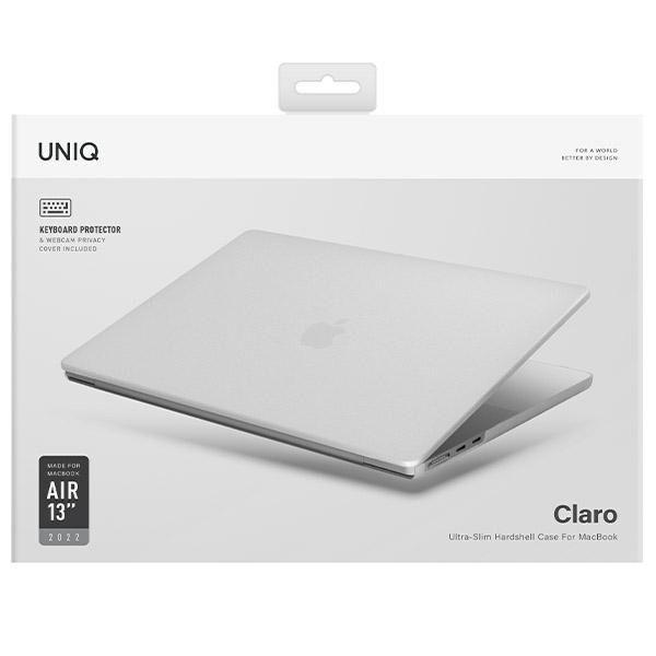 Uniq Etui Claro Macbook Air 13 (2022) Przezroczysty/Dove Matte Clear