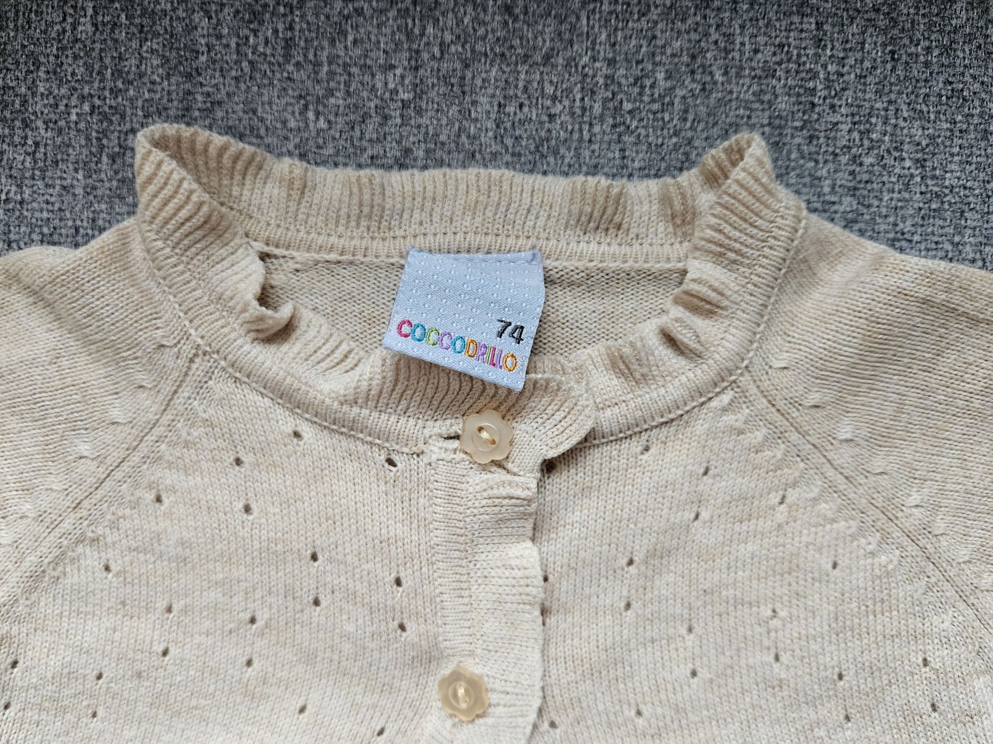Elegancka sukienka coccodrillo z bolerkiem r.74