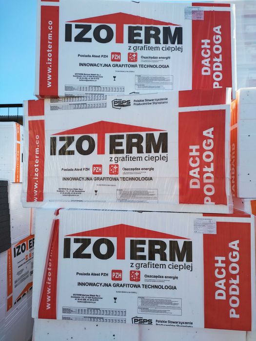 styropian dach podłoga  EPS-80 Izoterm 200 zł/m3 lambda 0,038