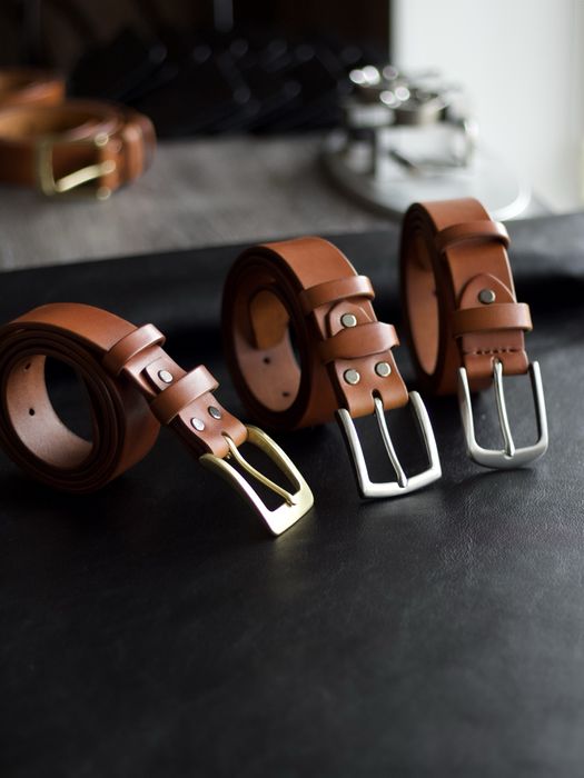 Ручна робота / ремінь чоловічий шкіряний 4 см. Пояс